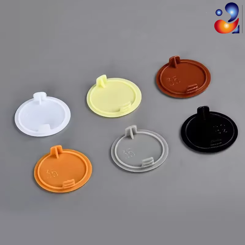 Furniture Hardware Fitting - Home Round Plastic Furniture Hinge Decorative