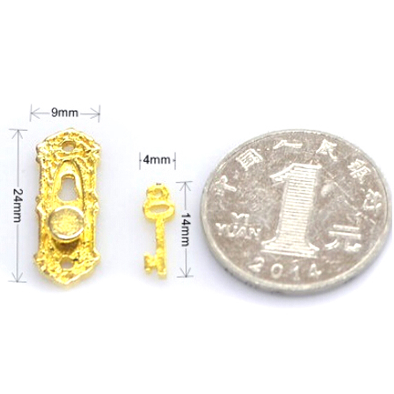 1:12 4PCS Metal Door Knocker S - Furniture Hardware Fitting 评论和价格