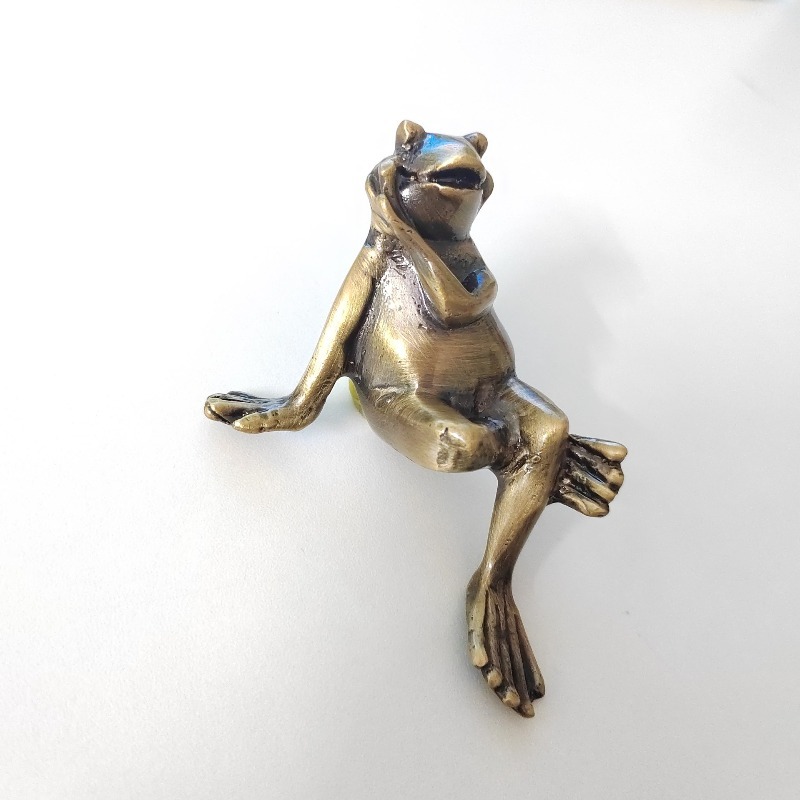 Frog Brass Cabinet Door Knobs  - Unique Furniture Hardware Pulls 评论和价格