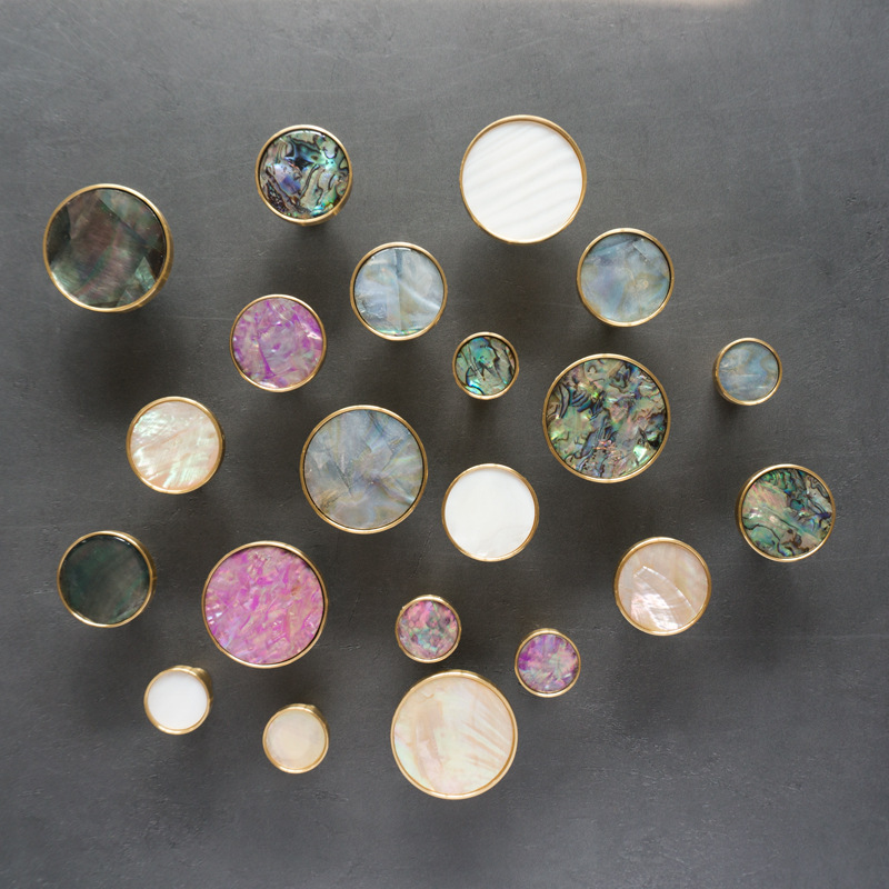 Unique Natural Shell Knob Draw - Unique Furniture Hardware Pulls 评论和价格