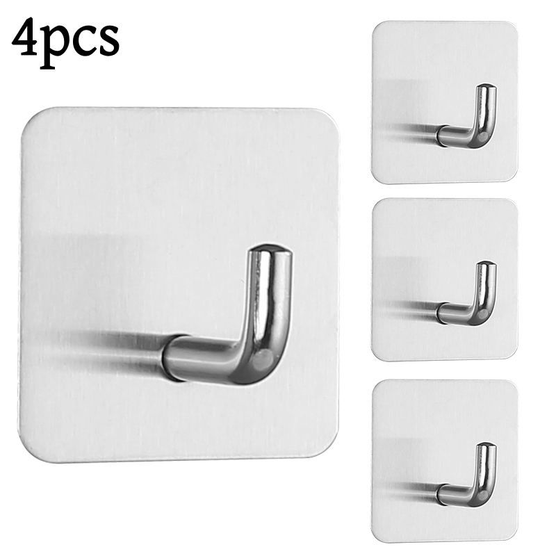 2-4pcs Self-Adhesive Wall Hook - Furniture Hardware Fitting 评论和价格