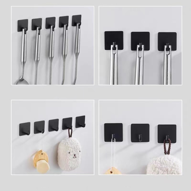 2-4pcs Self-Adhesive Wall Hook - Furniture Hardware Fitting 评论和价格